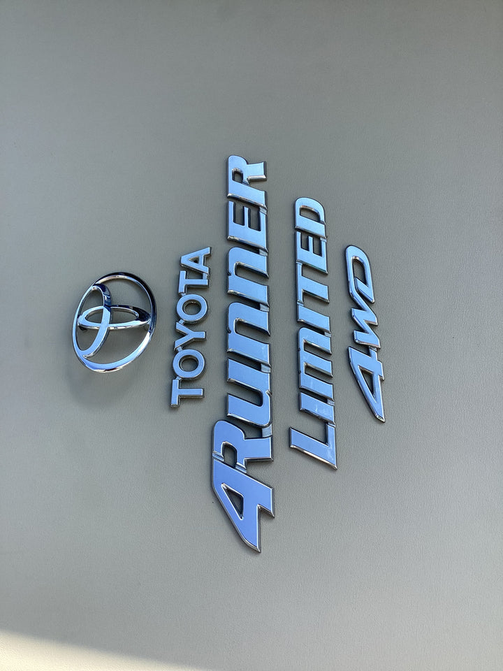 1996-2002 Toyota 4Runner Limited 4WD Tailgate Emblem Set