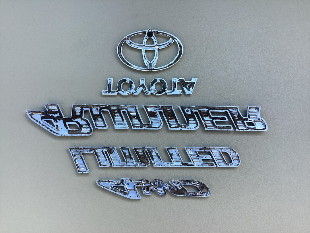 1996-2002 Toyota 4Runner Limited 4WD Tailgate Emblem Set