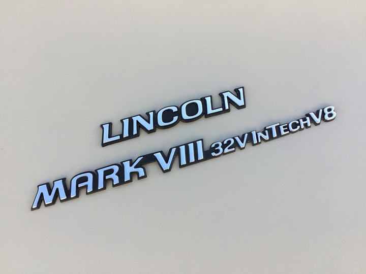 1996 Lincoln Mark VIII 32V InTech V8 Trunk Emblem Set