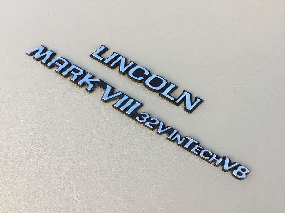 1996 Lincoln Mark VIII 32V InTech V8 Trunk Emblem Set