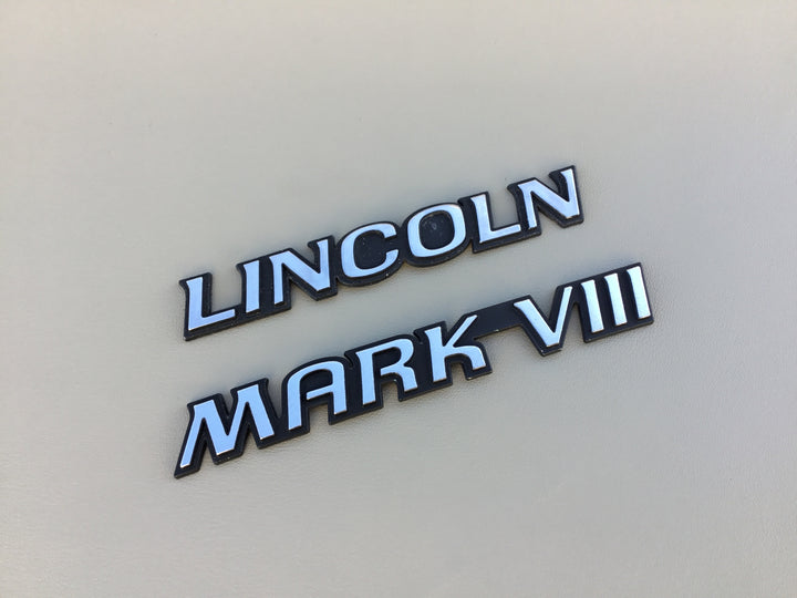 1993-1995 Lincoln Mark VIII Trunk Emblem Set