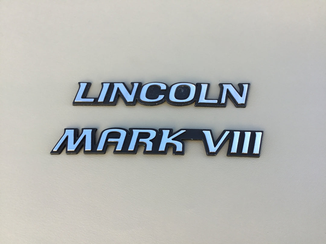 1993-1995 Lincoln Mark VIII Trunk Emblem Set