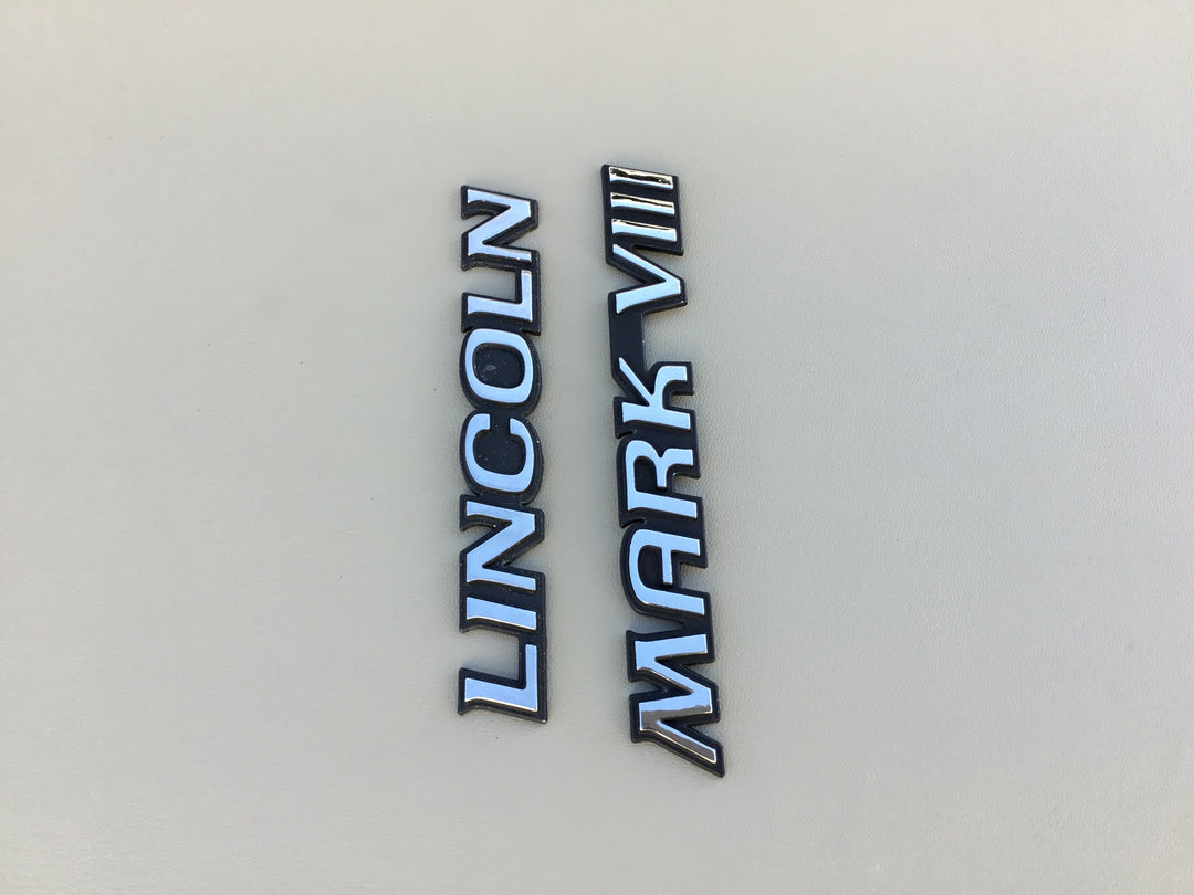 1993-1995 Lincoln Mark VIII Trunk Emblem Set