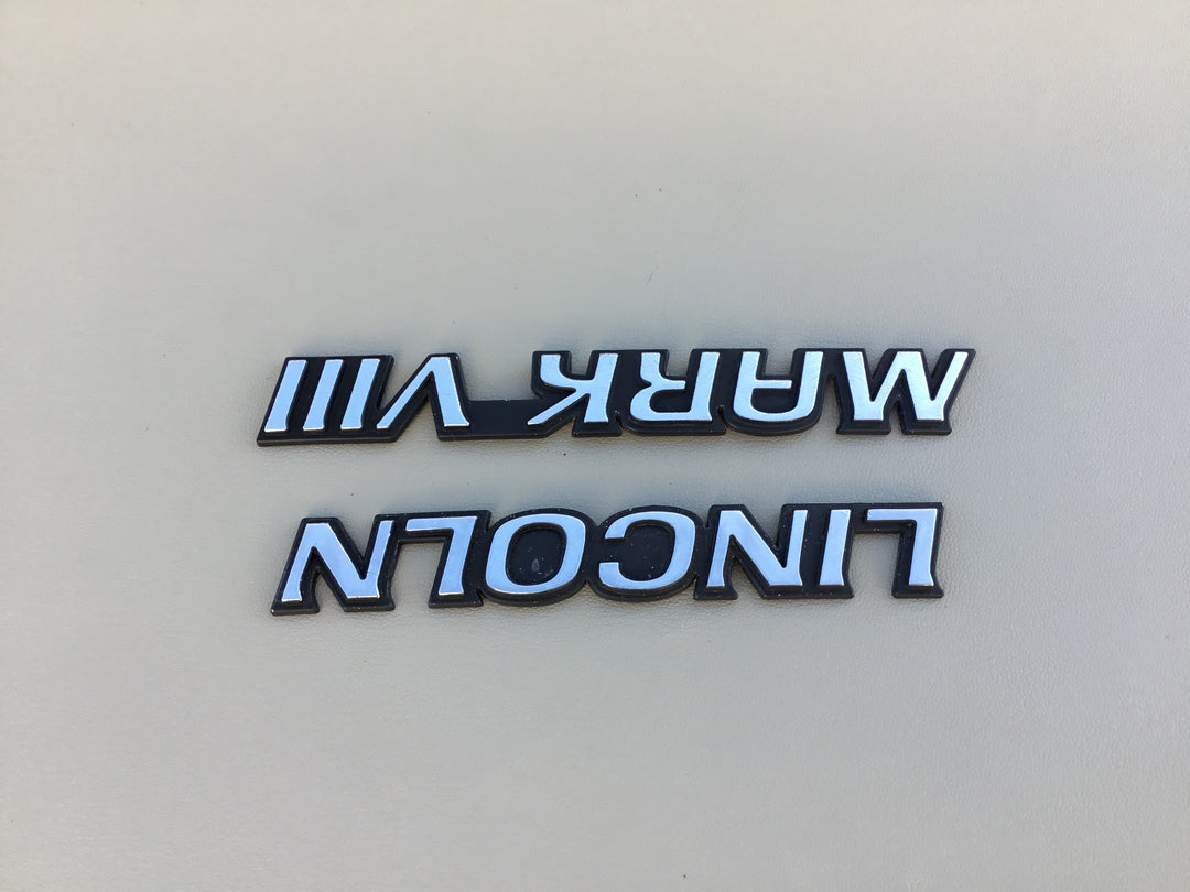 1993-1995 Lincoln Mark VIII Trunk Emblem Set