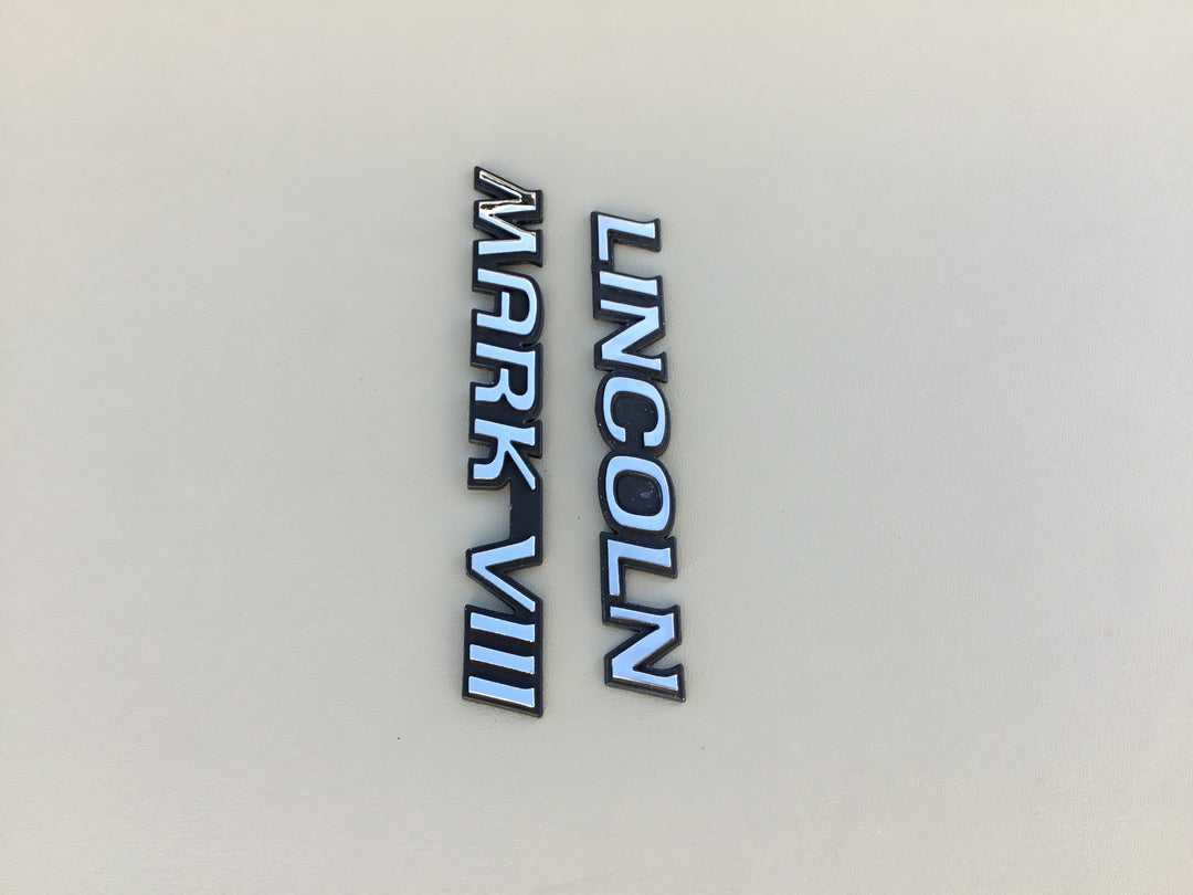 1993-1995 Lincoln Mark VIII Trunk Emblem Set