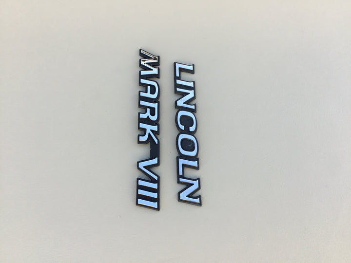 1993-1995 Lincoln Mark VIII Trunk Emblem Set