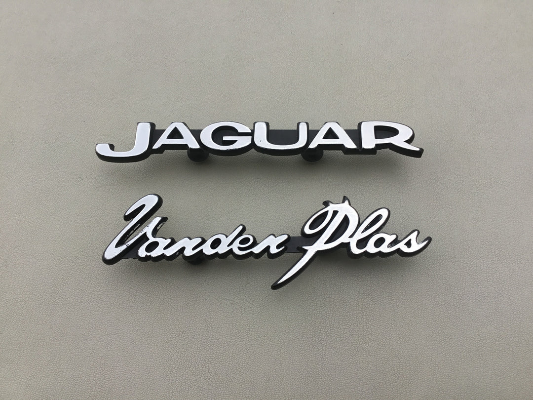 1985 Jaguar Vander Plas Trunk Emblem Set