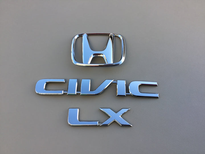 2001-2005 Honda Civic LX Trunk Emblem Set