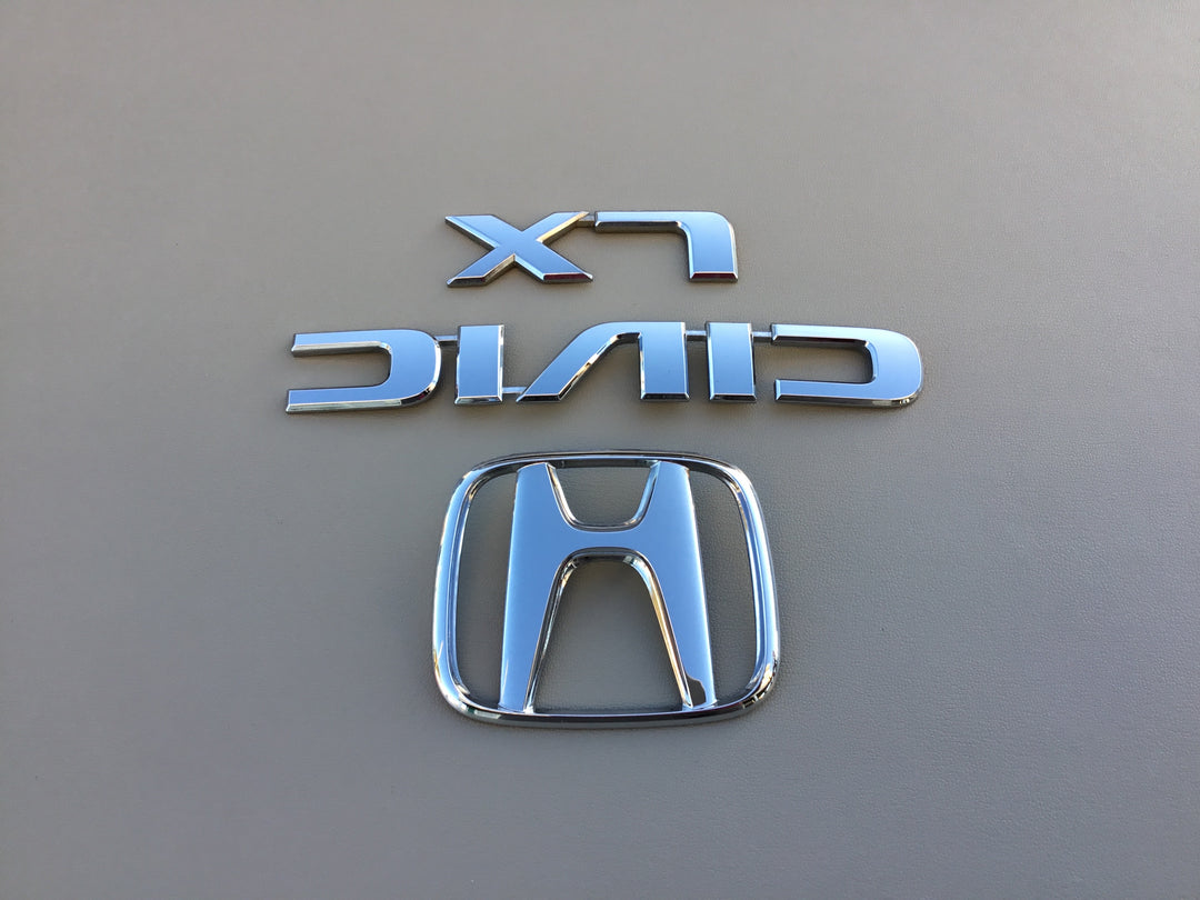 2001-2005 Honda Civic LX Trunk Emblem Set