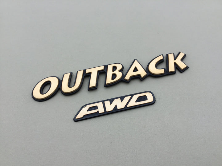 2000-2004 Subaru Outback AWD Tailgate Emblem Set