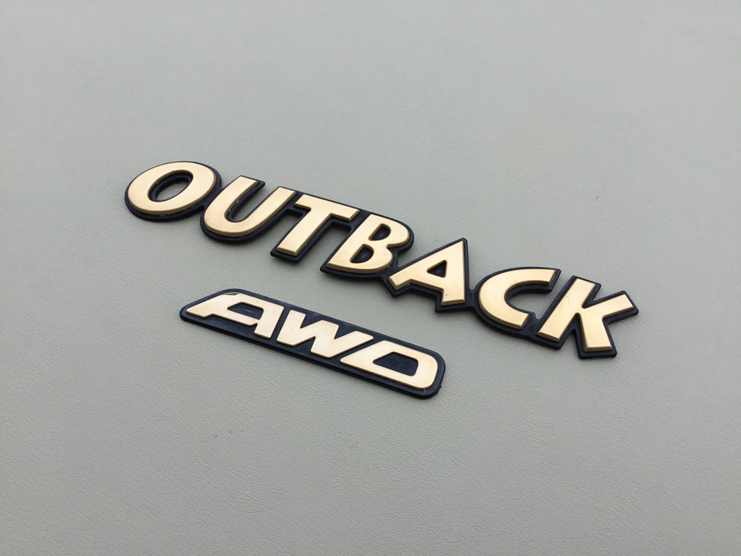 2000-2004 Subaru Outback AWD Tailgate Emblem Set