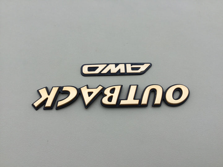 2000-2004 Subaru Outback AWD Tailgate Emblem Set