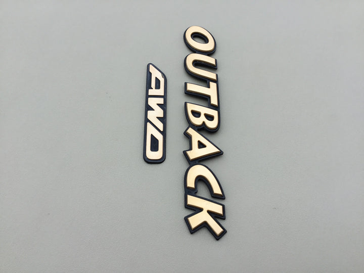 2000-2004 Subaru Outback AWD Tailgate Emblem Set