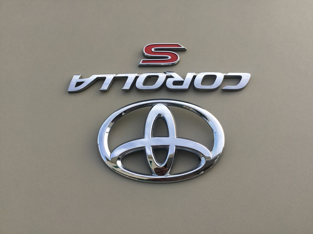 2014-2018 Toyota Corolla S Trunk Emblem Set