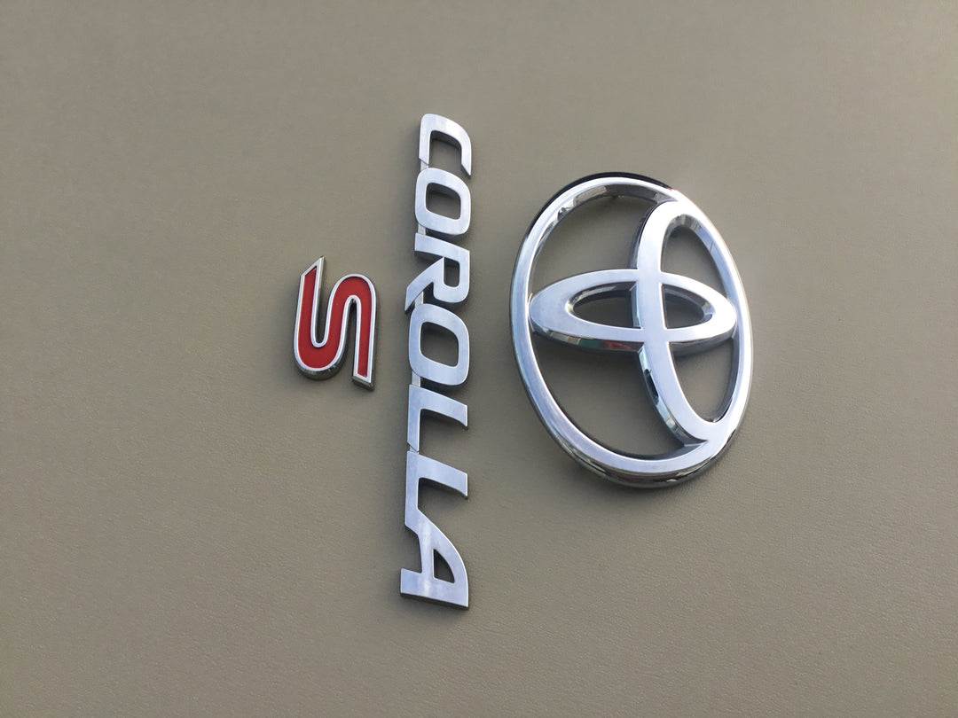 2014-2018 Toyota Corolla S Trunk Emblem Set