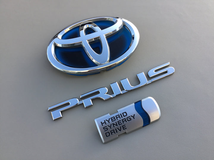Prius Country Sign 2010-2015 Toyota Prius Hybrid Trunk Emblem Set