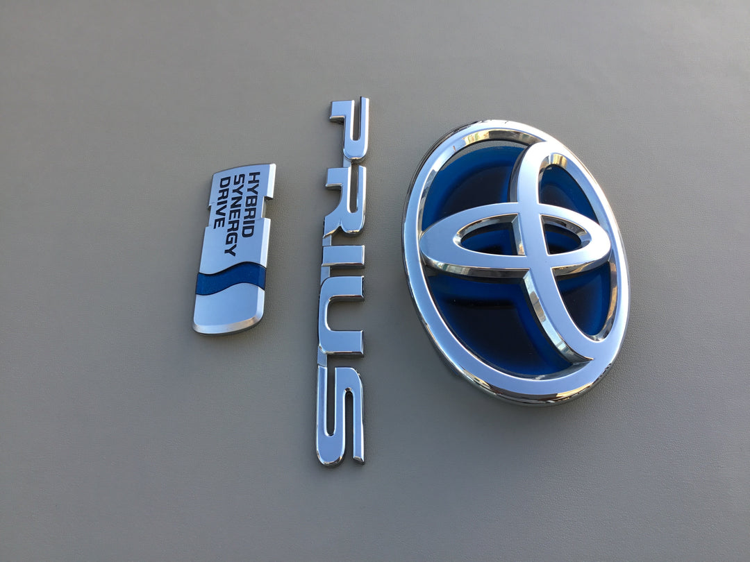 2010-2015 Toyota Prius Hybrid Trunk Emblem Set