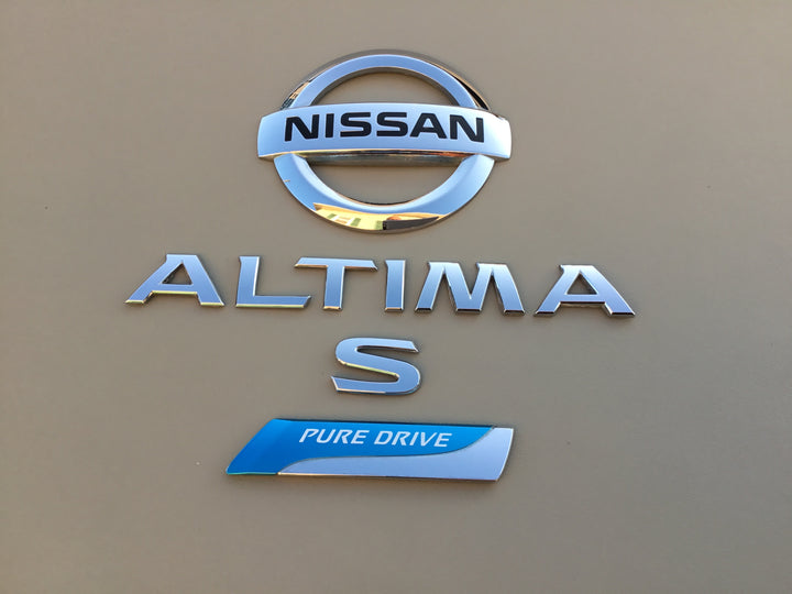 2013-2015 Nissan Altima S Pure Drive Trunk Emblem Set