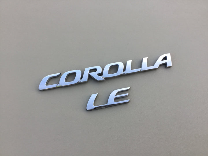2014-2018 Toyota Corolla LE Trunk Emblem Set