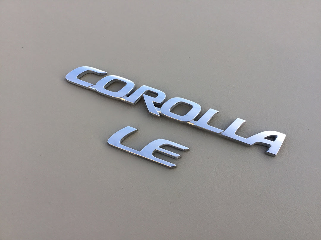 2014-2018 Toyota Corolla LE Trunk Emblem Set