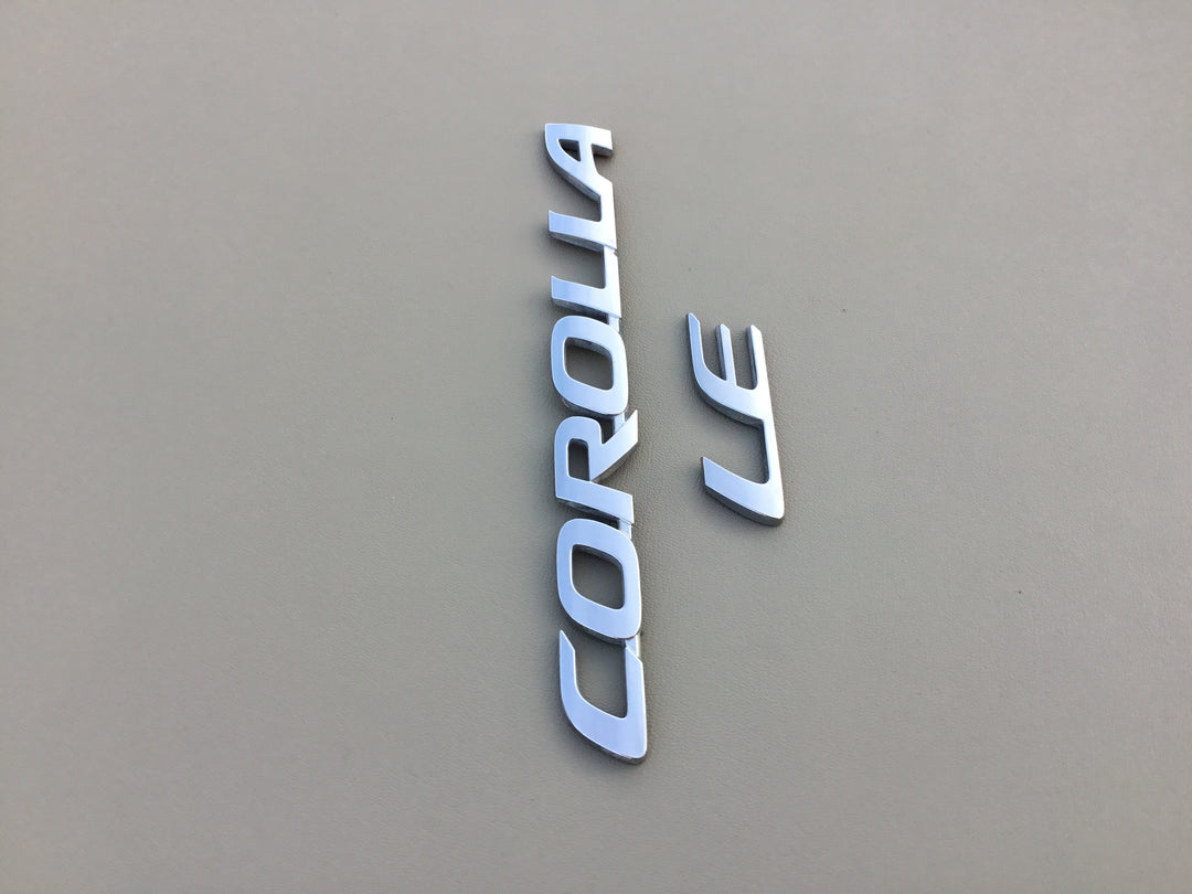 2014-2018 Toyota Corolla LE Trunk Emblem Set