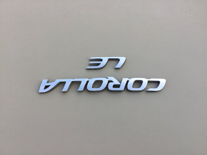 2014-2018 Toyota Corolla LE Trunk Emblem Set