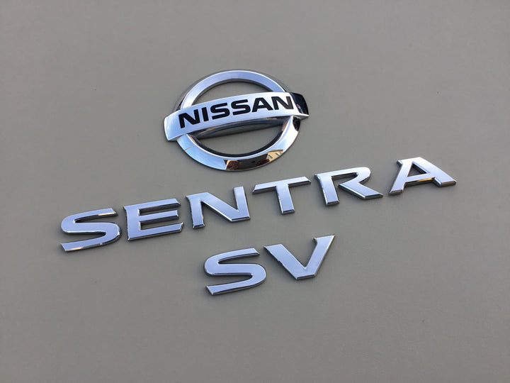 2013-2018 Nissan Sentra SV Trunk Emblem Set