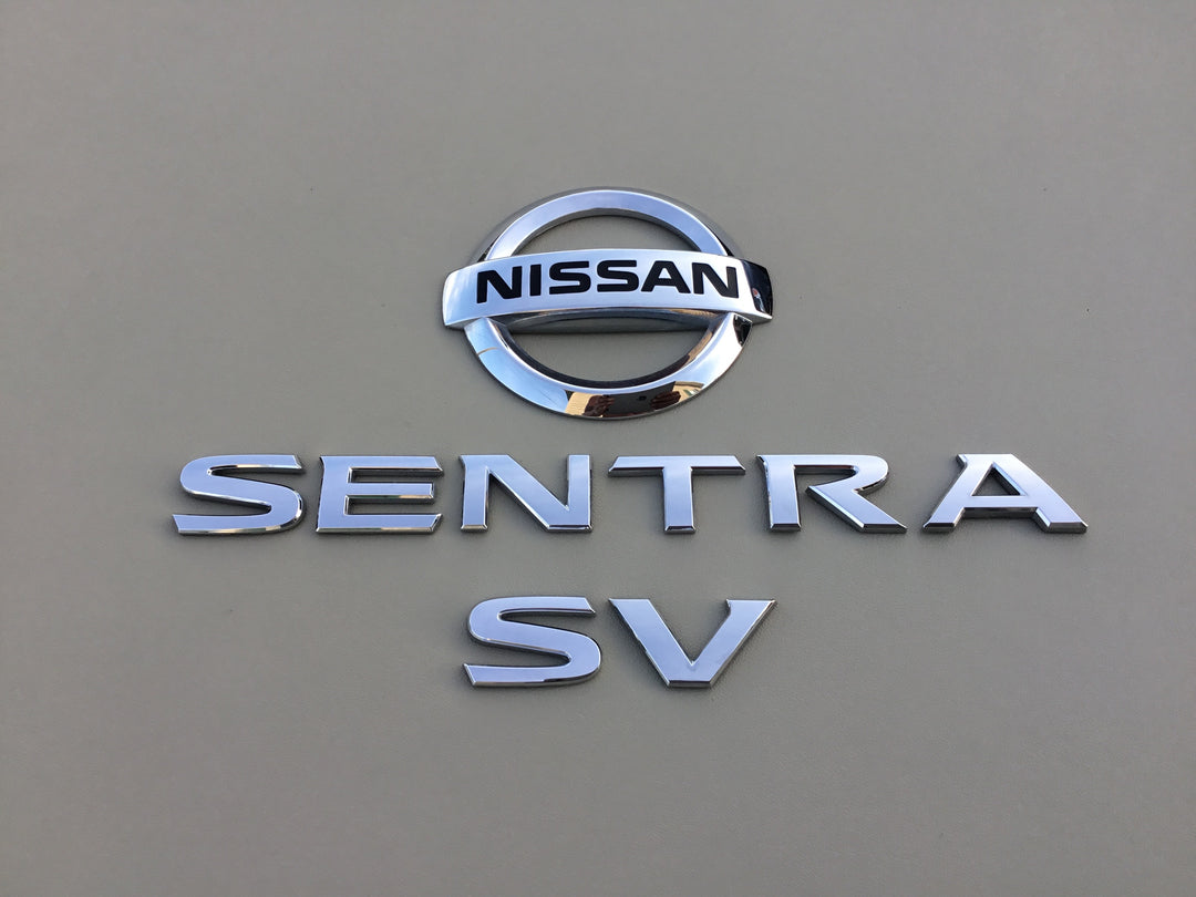 2013-2018 Nissan Sentra SV Trunk Emblem Set