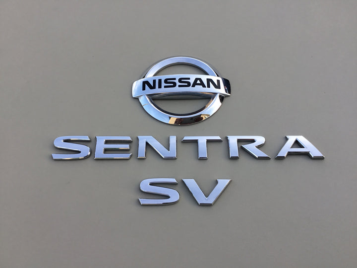 2013-2018 Nissan Sentra SV Trunk Emblem Set