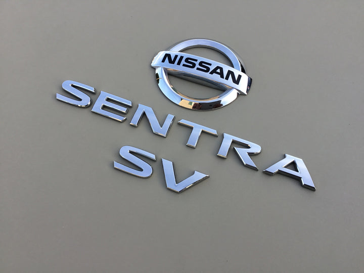 2013-2018 Nissan Sentra SV Trunk Emblem Set