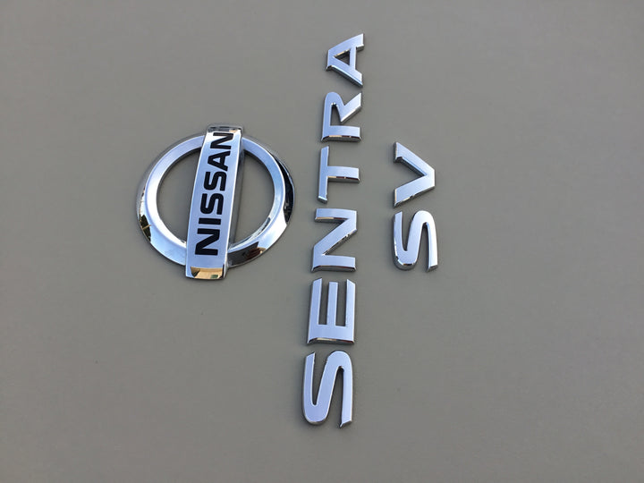 2013-2018 Nissan Sentra SV Trunk Emblem Set