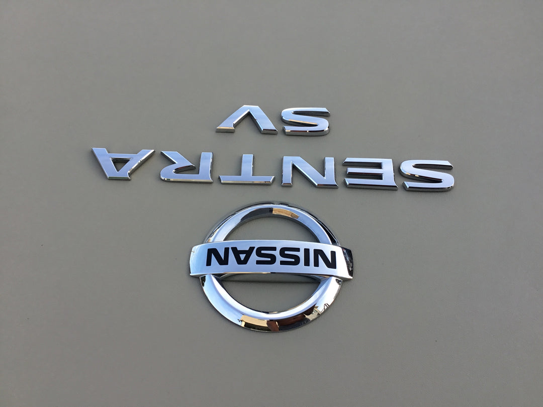 2013-2018 Nissan Sentra SV Trunk Emblem Set