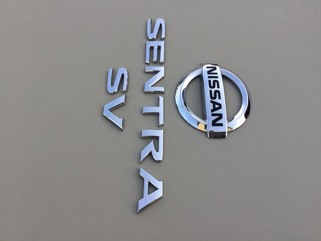 2013-2018 Nissan Sentra SV Trunk Emblem Set