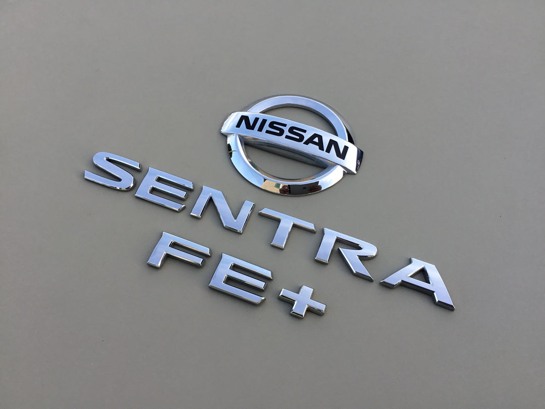 2013-2018 Nissan Sentra FE+ Trunk Emblem Set