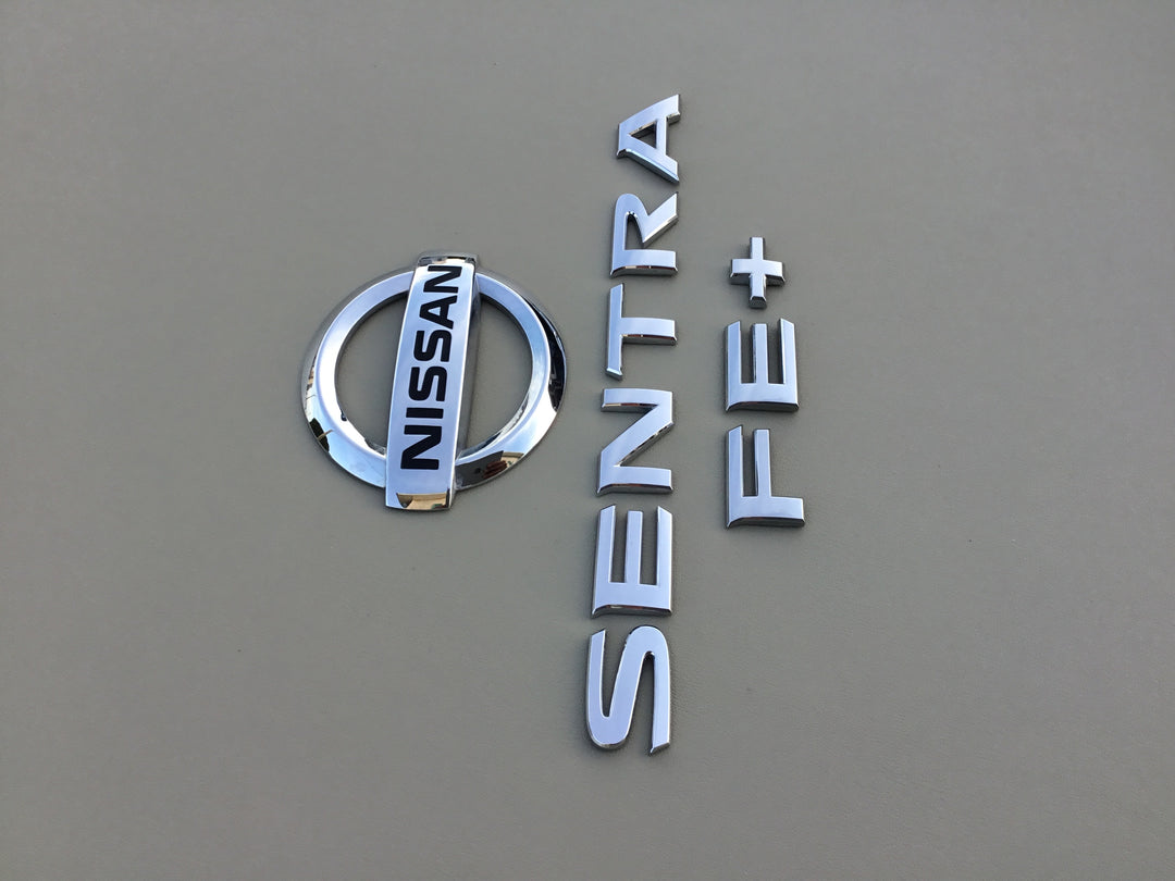 2013-2018 Nissan Sentra FE+ Trunk Emblem Set