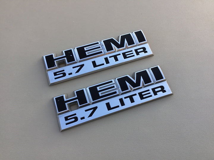 2006-2012 Dodge Ram 1500 Hemi 5.7 Liter Fender Emblem Set