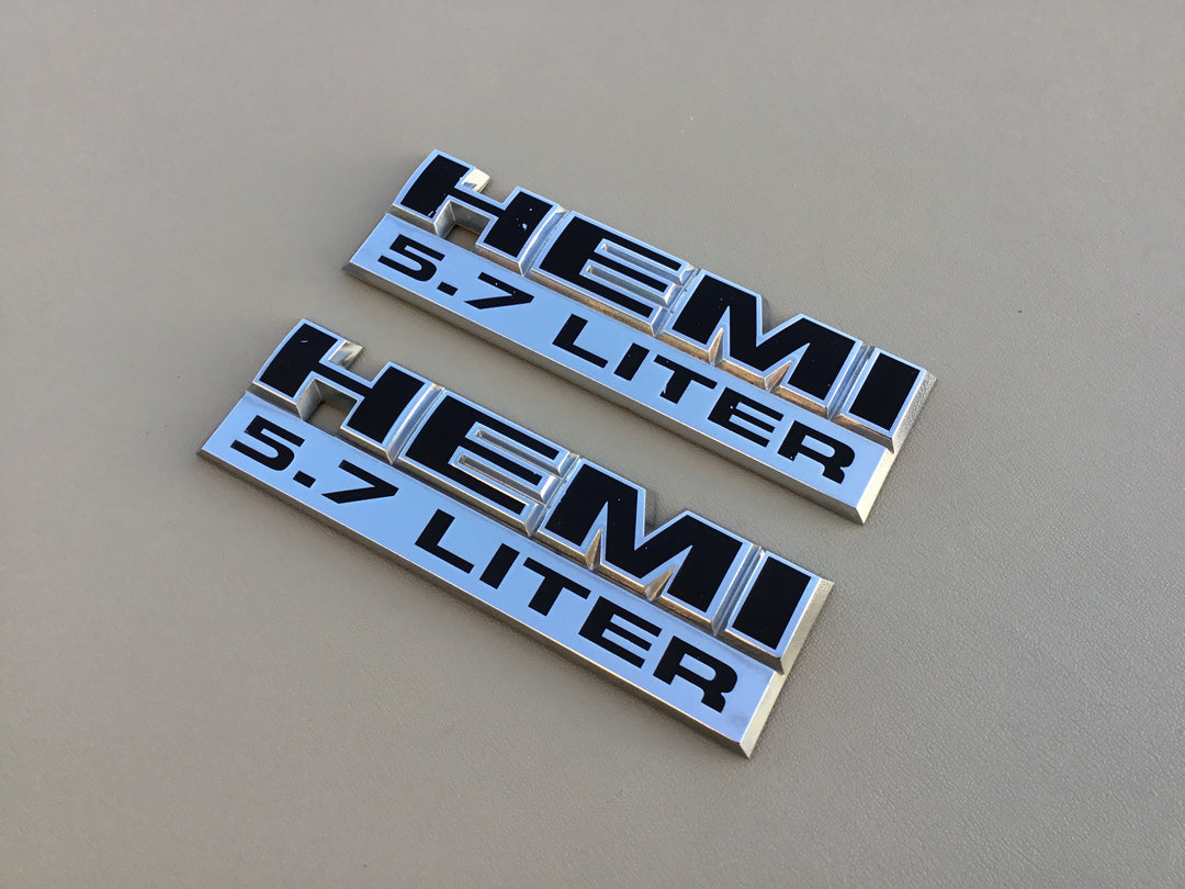 2006-2012 Dodge Ram 1500 Hemi 5.7 Liter Fender Emblem Set