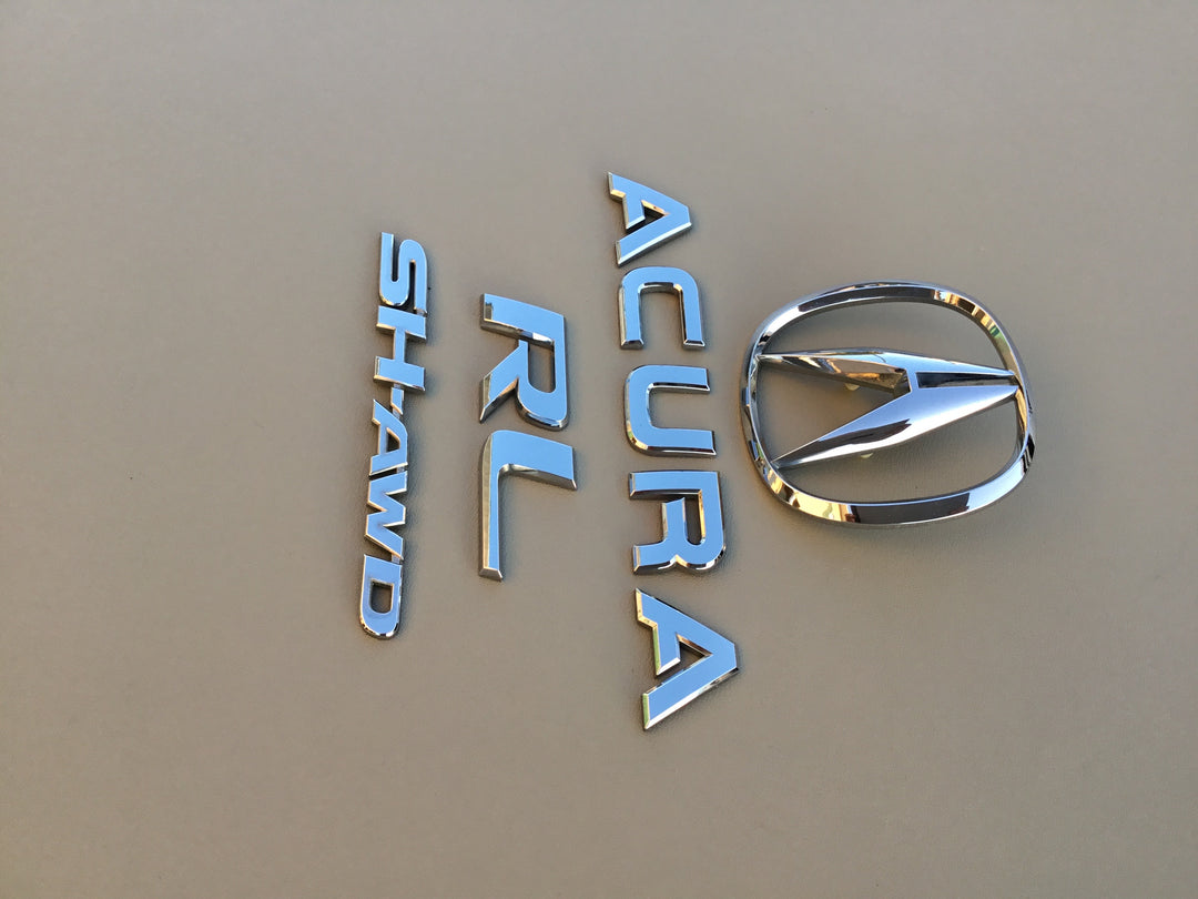 2005-2008 Acura RL SH-AWD Trunk Emblem Set