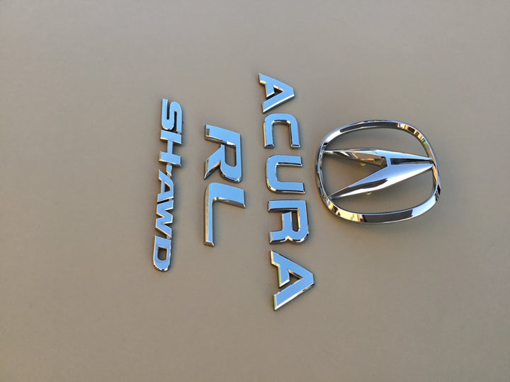 2005-2008 Acura RL SH-AWD Trunk Emblem Set