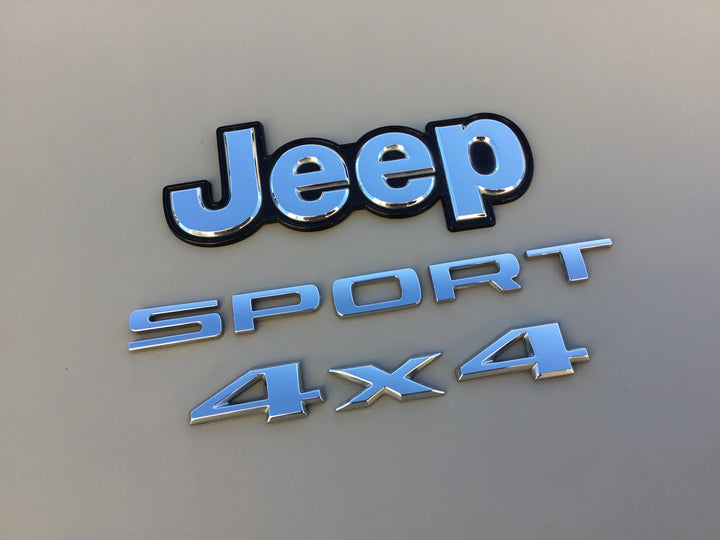 2015-2018 Jeep Renegade Sport 4x4 Tailgate Emblem Set