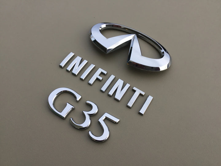 2003-2006 Infiniti G35 Trunk Emblem Set