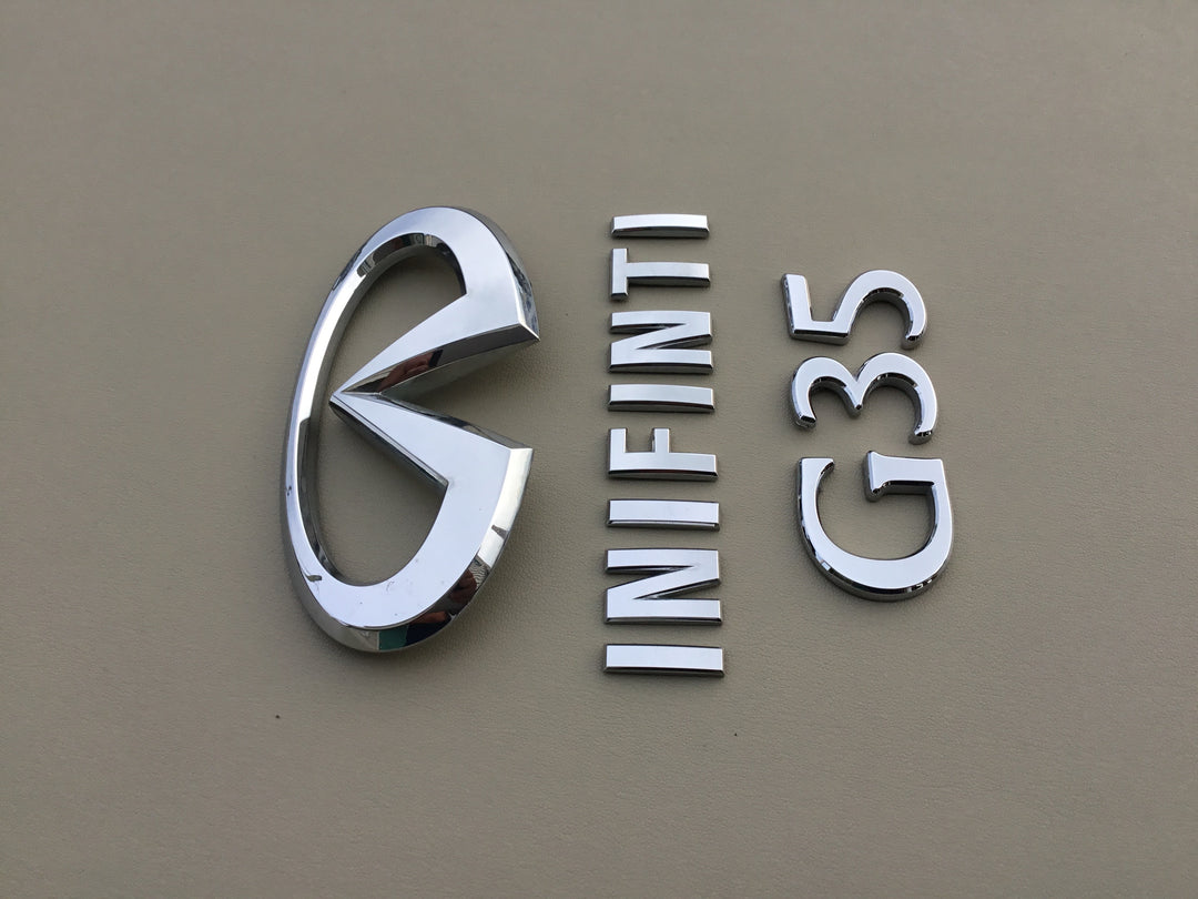 2003-2006 Infiniti G35 Trunk Emblem Set