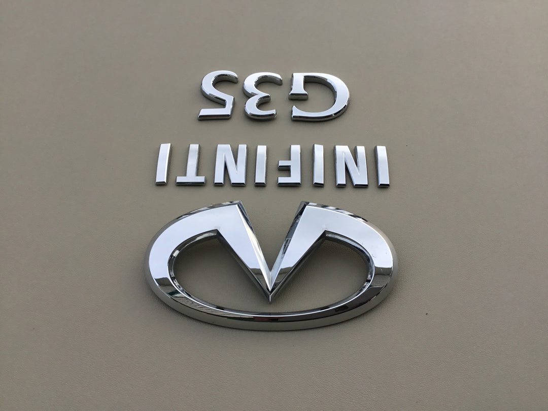 2003-2006 Infiniti G35 Trunk Emblem Set