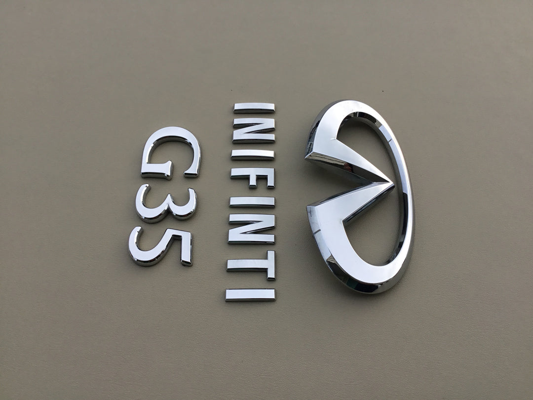 2003-2006 Infiniti G35 Trunk Emblem Set