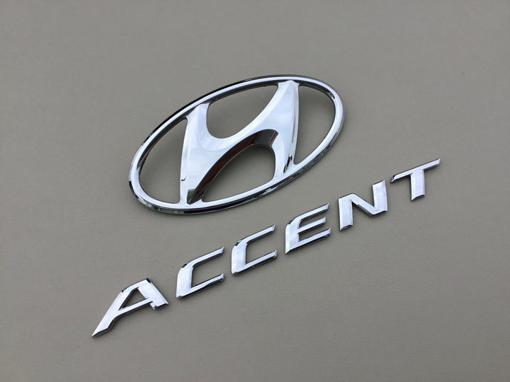 2012-2016 Hyundai Accent Trunk Emblem Set