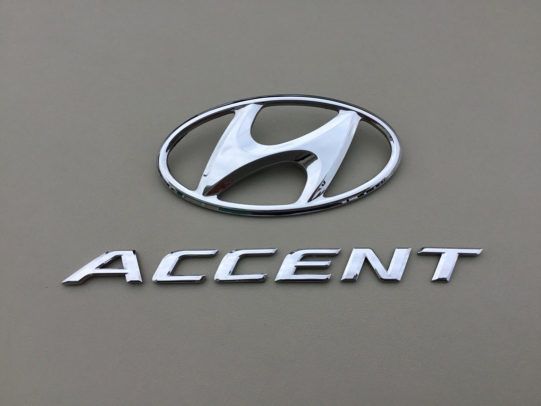 2012-2016 Hyundai Accent Trunk Emblem Set