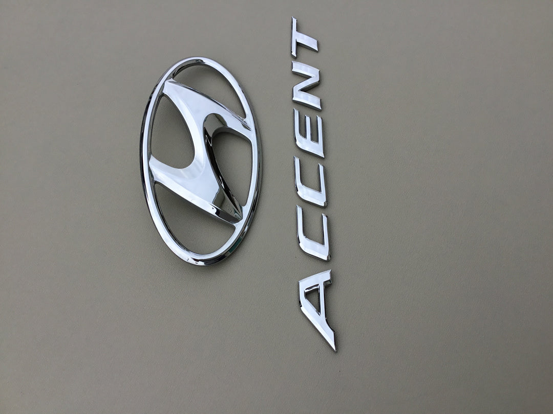 2012-2016 Hyundai Accent Trunk Emblem Set