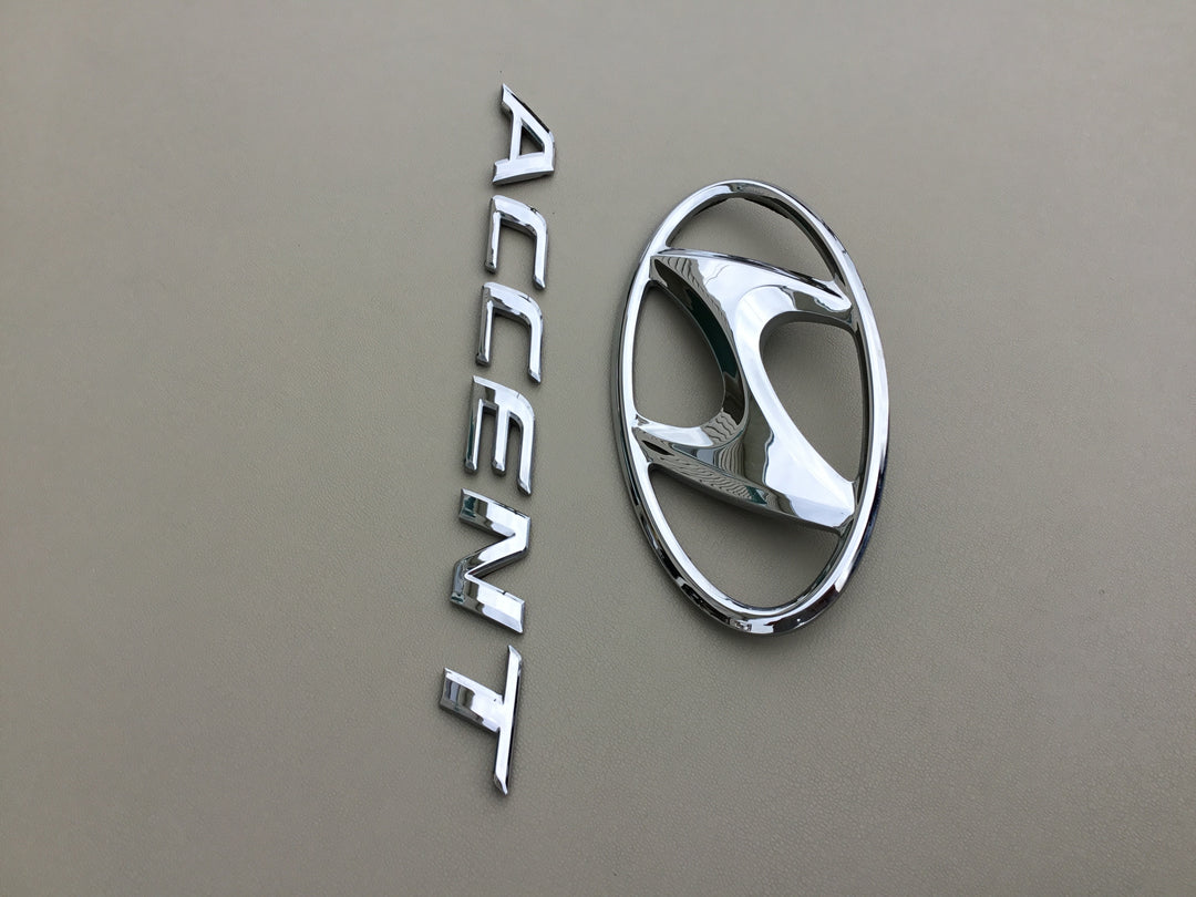 2012-2016 Hyundai Accent Trunk Emblem Set