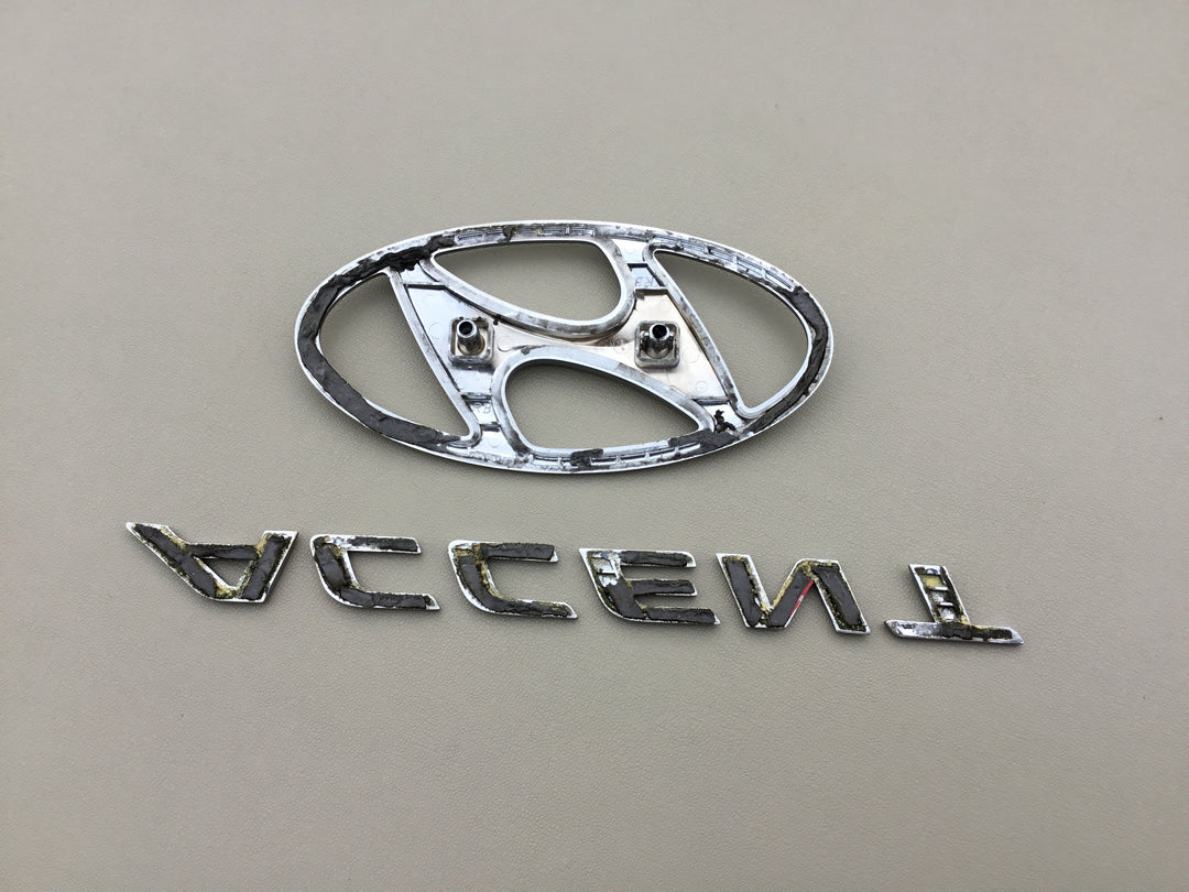 2012-2016 Hyundai Accent Trunk Emblem Set