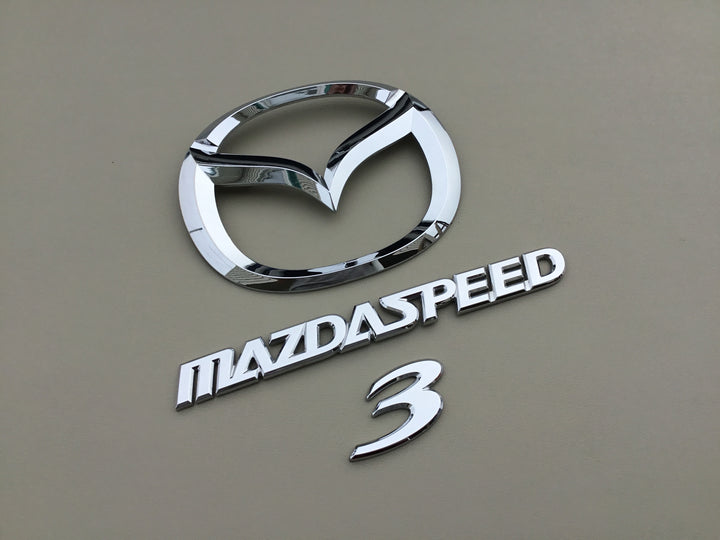 2008-2009 Mazda 3 MazdaSpeed Hatchback Trunk Emblem Set